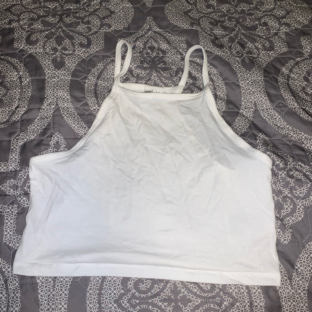White crop top